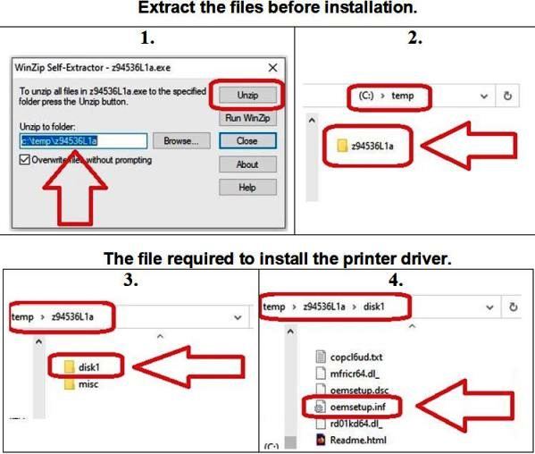 Extract the files before installation