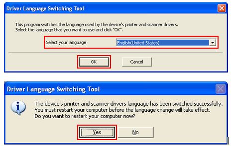 Driver Language Switching Tool