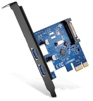 USB PCIe Card 4 Port USB 3.0 to PCI Express Card Expansion card Rosewill RC-508 PCI-E to USB 3.0 Add On card PCI-E to USB 3.0 4 Port Hub Controller Adapter 