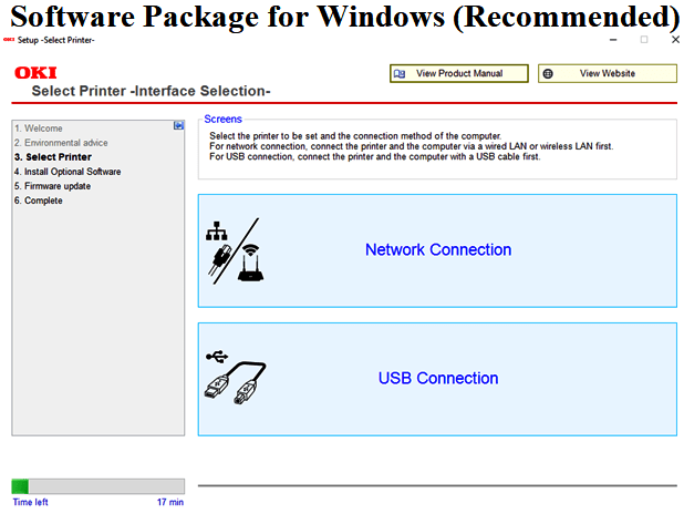 Software Package for Windows (Recommended)