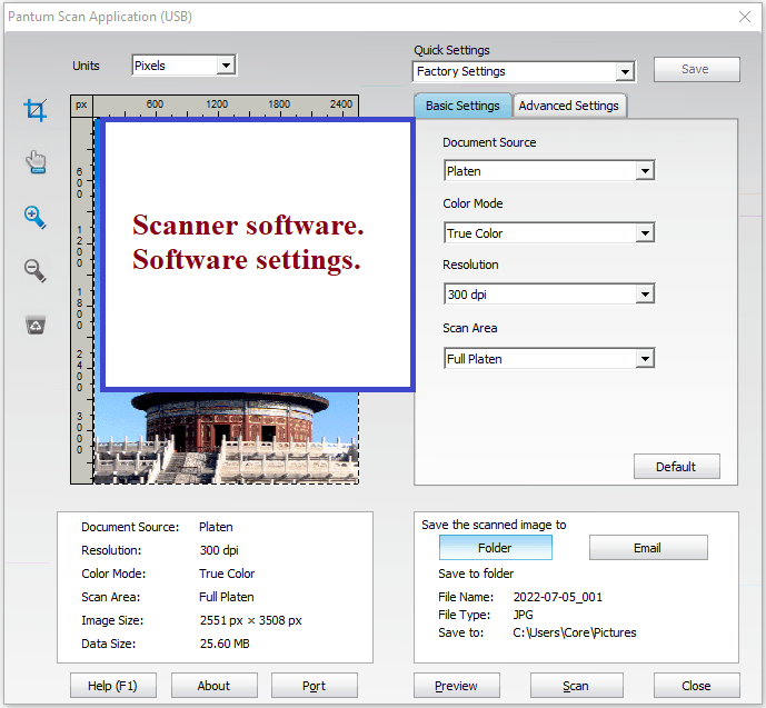Scanner software