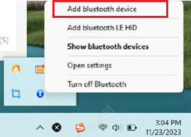 Pairing Bluetooth Device