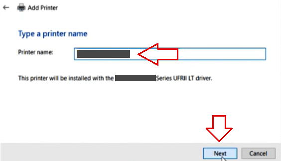 Name → Next → Finish