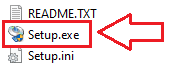 Open this folder, and double-click [Setup.exe]